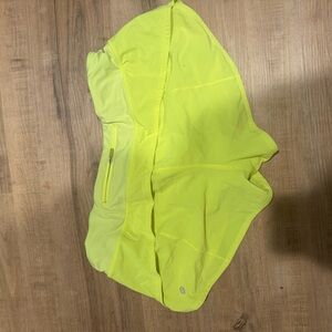 lululemon athletica Neon Yellow Athletic Shorts